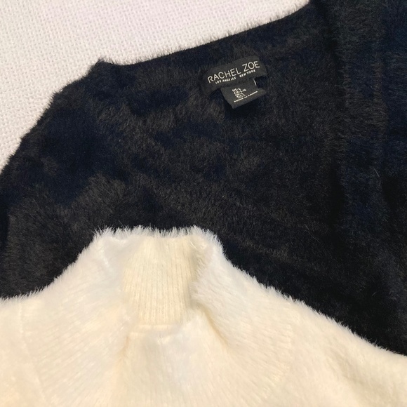 Fuzzy Cropped Sweaters - Picture 1 of 3